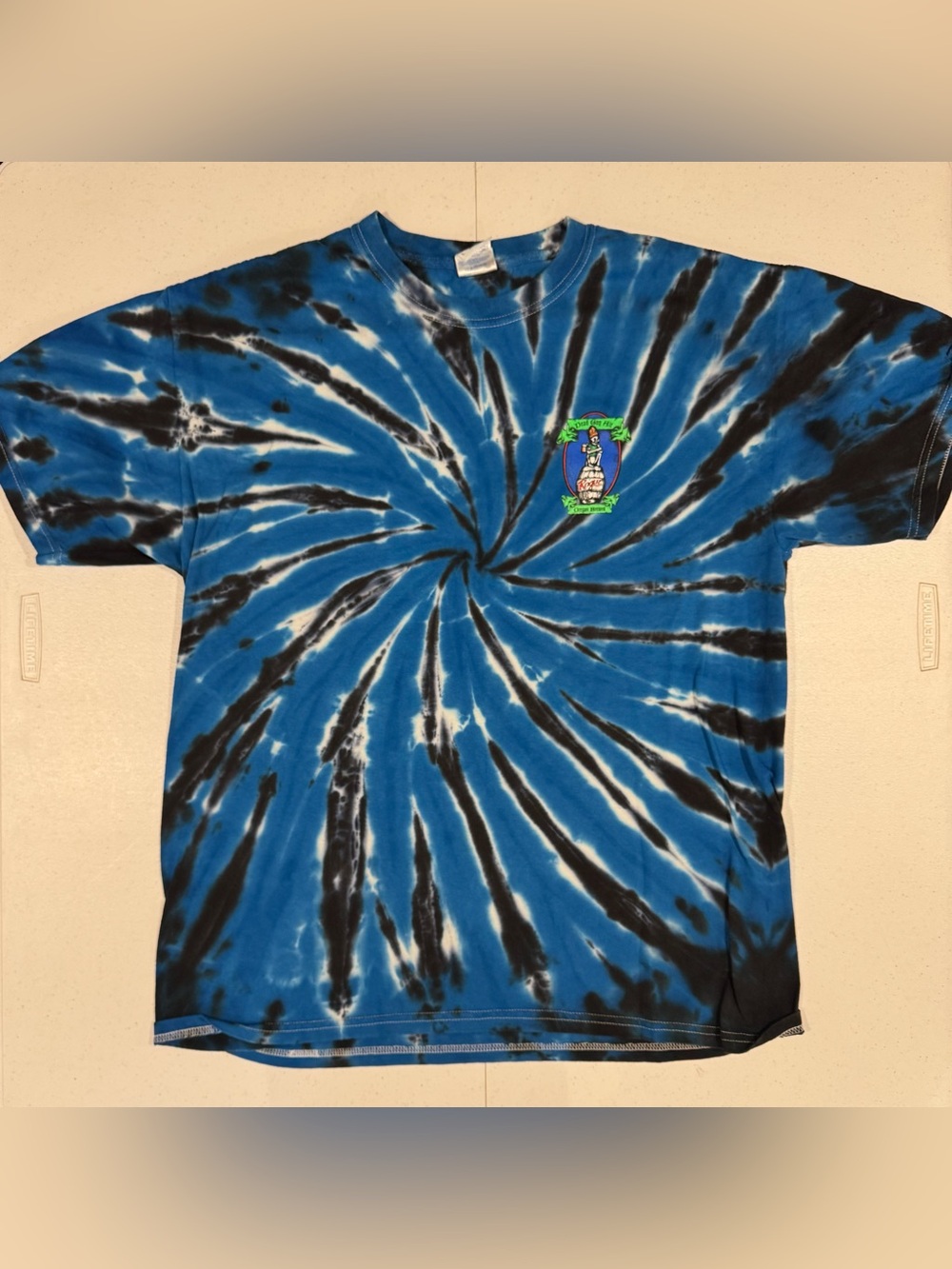 Tie Dye Dead Guy Ale t shirt size large Oregon brewed